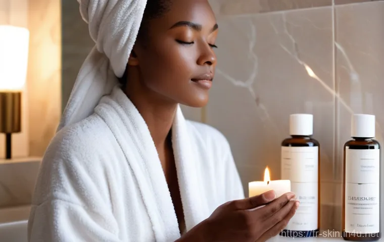 수면팩 추천  밤새 수분 충전 - Image Prompt 1: The Serene Nighttime Skincare Ritual**